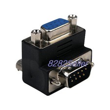 DB9 RS232 Male to Female Right Angled 90Degree extension adapter joiner Serial