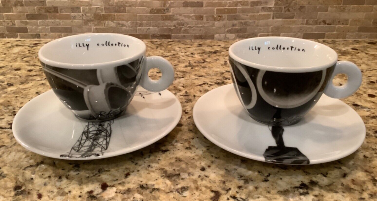 illy Art Collection 1999 Bus Stop Daryl Pottorf (6) Cappuccino Cup 