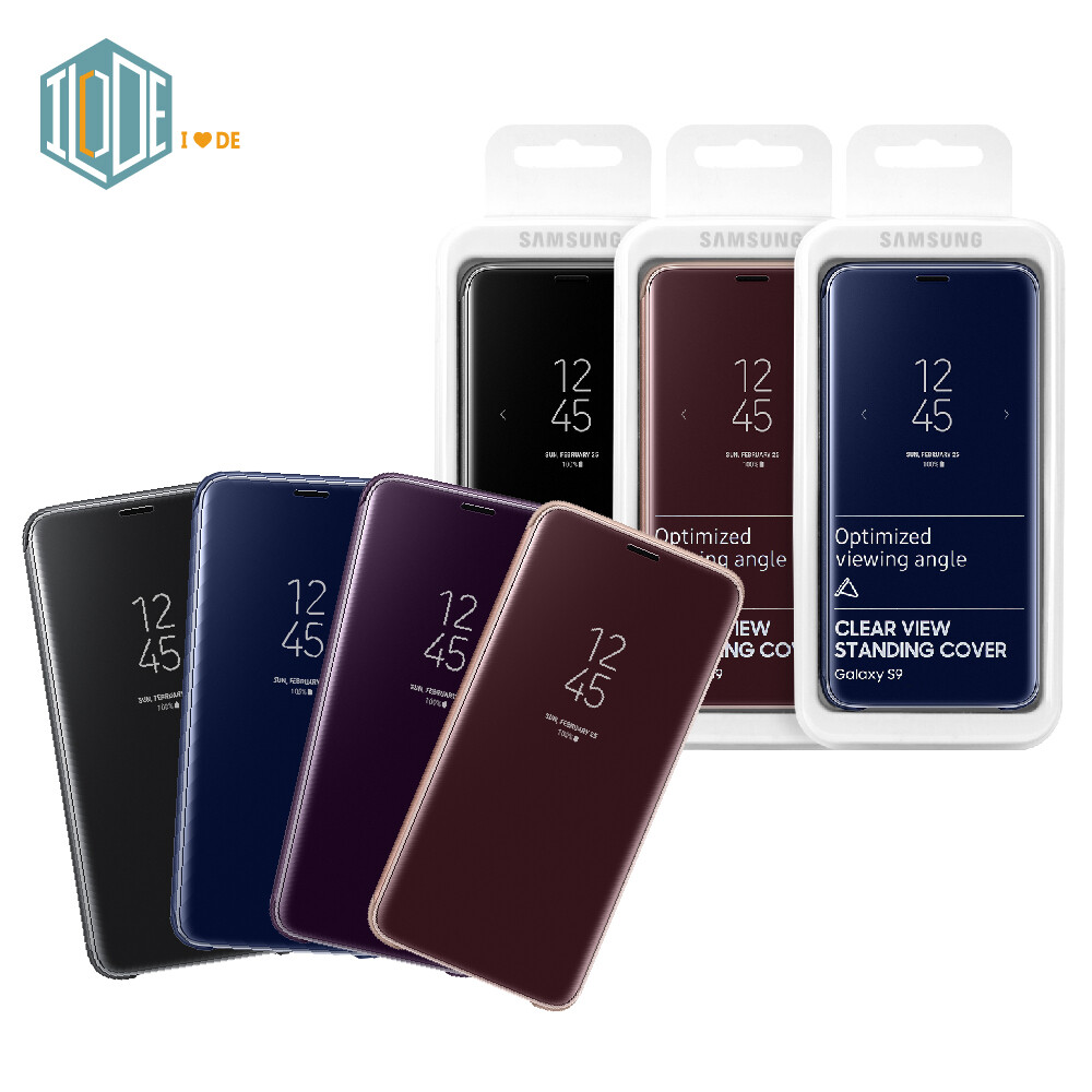 View Standing Cover Samsung S9 Cover Clear View Original Samsung Official  Galaxy S9 Clear View Standing Cover Case