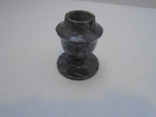 Candle Stick Holders Marble Candle By Compliments Crowning Touch Gray chipped