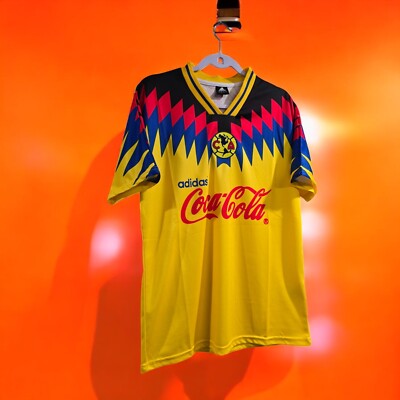 94/95 - Aguilas del America Home - Jersey Vintage - Yellow - XL