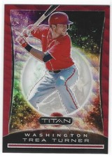 TREA TURNER 2020 TITAN RUBY WAVE PRIZM #126/199 NATIONALS O1