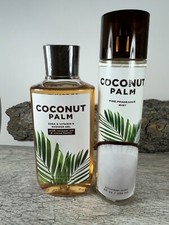 2pc NEW Bath  Body Works COCONUT PALM fragrance mist-shower gel set
