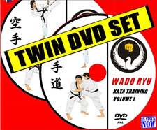 WADO RYU KATA TRAINING STEP BY STEP SELF DEFENCE MARTIAL ARTS TUITION TWIN DVDs