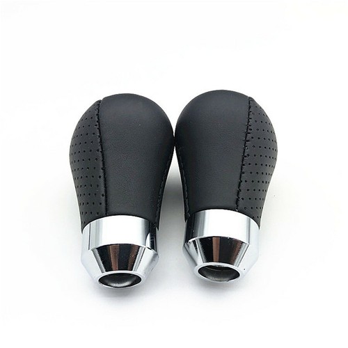 Black Genuine Leather Manual Gear Knob Transmission For Most Manual Gear Lever - Picture 5 of 8