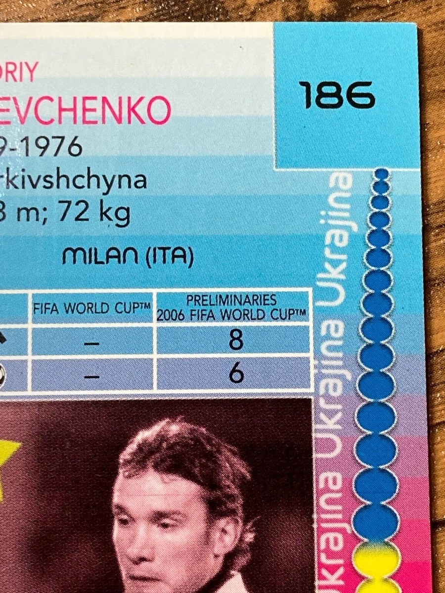 Panini World Cup Germany 2006 Card #186 Andriy Shevchenko Ukraine