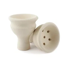 M.ROSENFELD White Clay Hookah Bowl With HMD - NEW