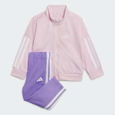Tuta enfant bambina acetato Adidas Climacool JJ3537 rosa-viola-bianco