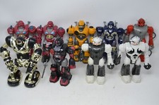 Lot Of 9 Robots Motorized Attack Robo Squad Action Figure Multicolor
