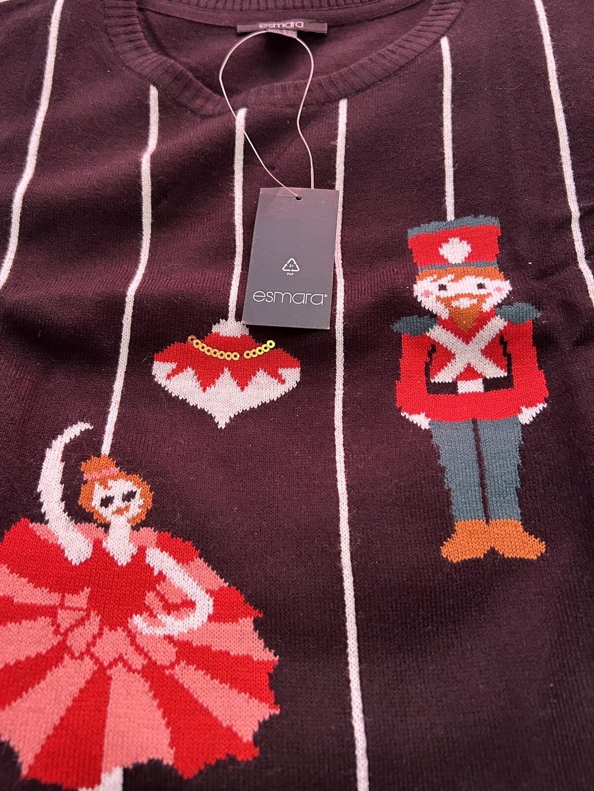 New Christmas Jumper With Baubles Size 2426 eBay