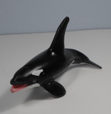 SAFARI Ltd 1996 ORCA KILLER WHALE 6'' FIGURE FIGURINE MARINE TOY