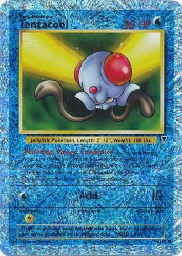 Pokemon Card Tentacool 96/110 Legendary Collection Reverse Holo Foil EX