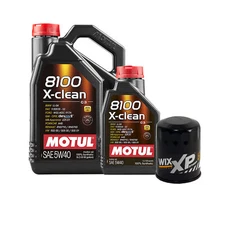 6L Motul 8100 X-CLEAN 5W40 Wix XP Filter Motor Oil Change Kit API SN