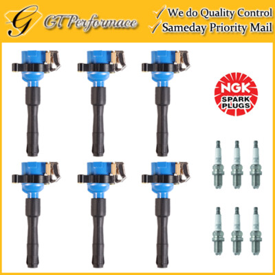 6 Ignition Coil & 6 Spark Plug for 01-08 BMW 320i 325i 525i 325Ci 330Ci