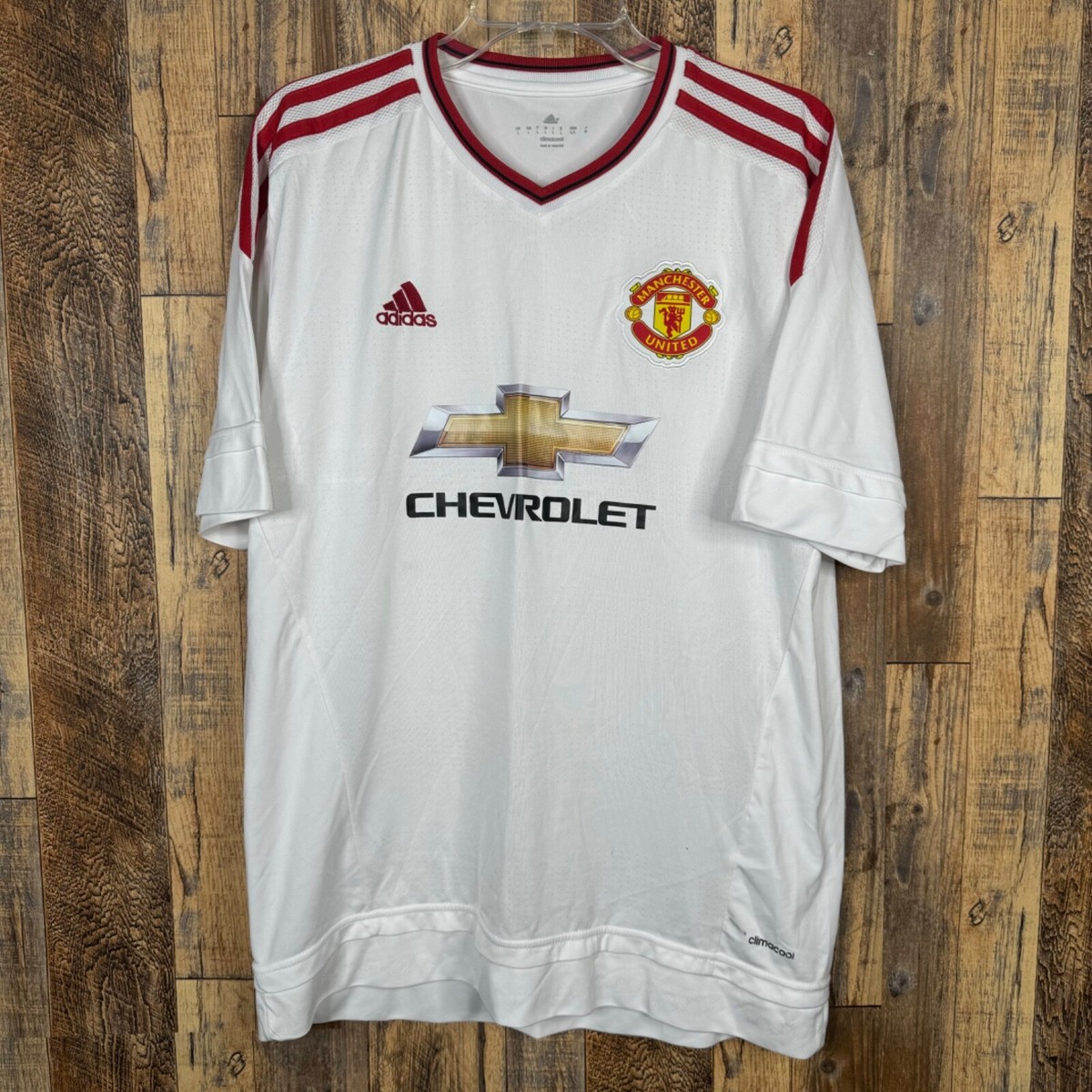 Manchester United 2015-16 Away Soccer Jersey Adidas Men's M | eBay