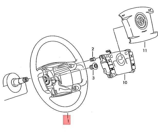 Couro genuíno Volkswagen direção madeira NOS VW Touareg 3D0419091ABNKS - Imagem 2 de 2