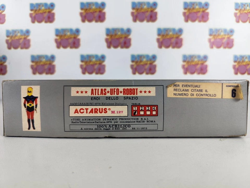 ATLAS UFO ROBOT GOLDRAKE CARNEVALE ACTARUS 1978 TAGLIA 1 NEW COSTUME HALLOWEEN Foto 3 de 4
