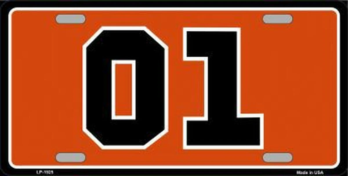 Dukes Of Hazard 01 Metal Novelty License Plate
