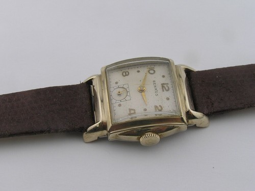 Vintage Benrus Watch Fancy Case & Dial 1950's 17j Model BB4 - Picture 2 of 7