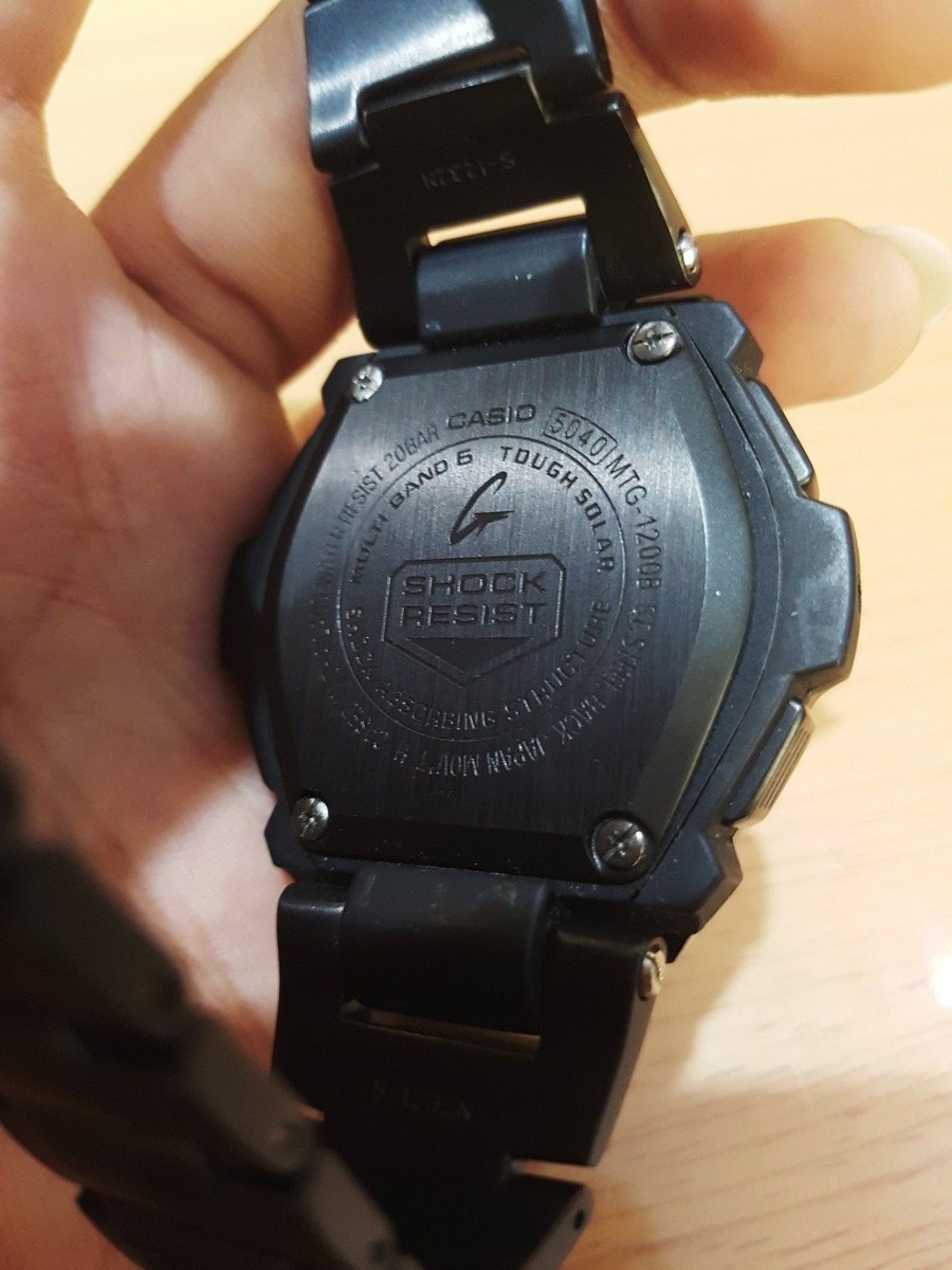 CASIO G-SHOCK MTG-1200 美品!! CASIO G-SHOCK MTG-1200-1AJF Silver Stainless Steel Tough