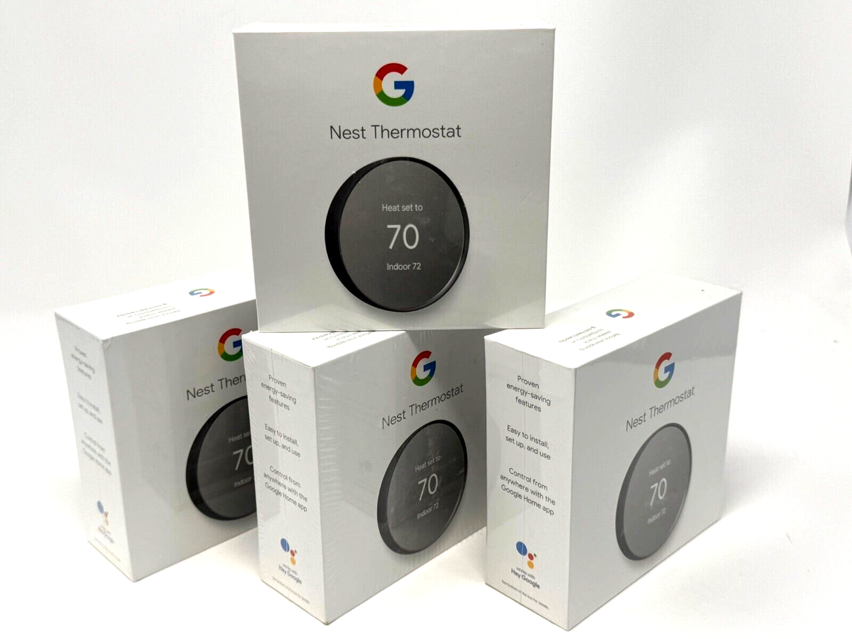 Google Nest Smart Thermostat, Charcoal New Sealed In Box GA02081-US G4CVZ 