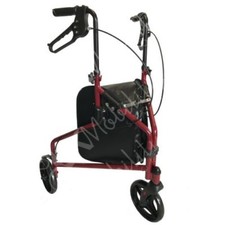 Lightweight Tri-Walker 3 Wheel Folding Rollator Mobility Walking Aid Frame - R