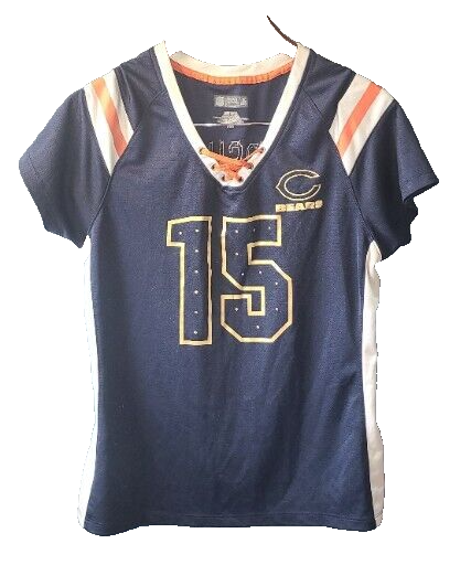 Women’s Sz. L Pullover Shirt NFL Team Apparel Short Sleeve Jersey 15 Marshall.