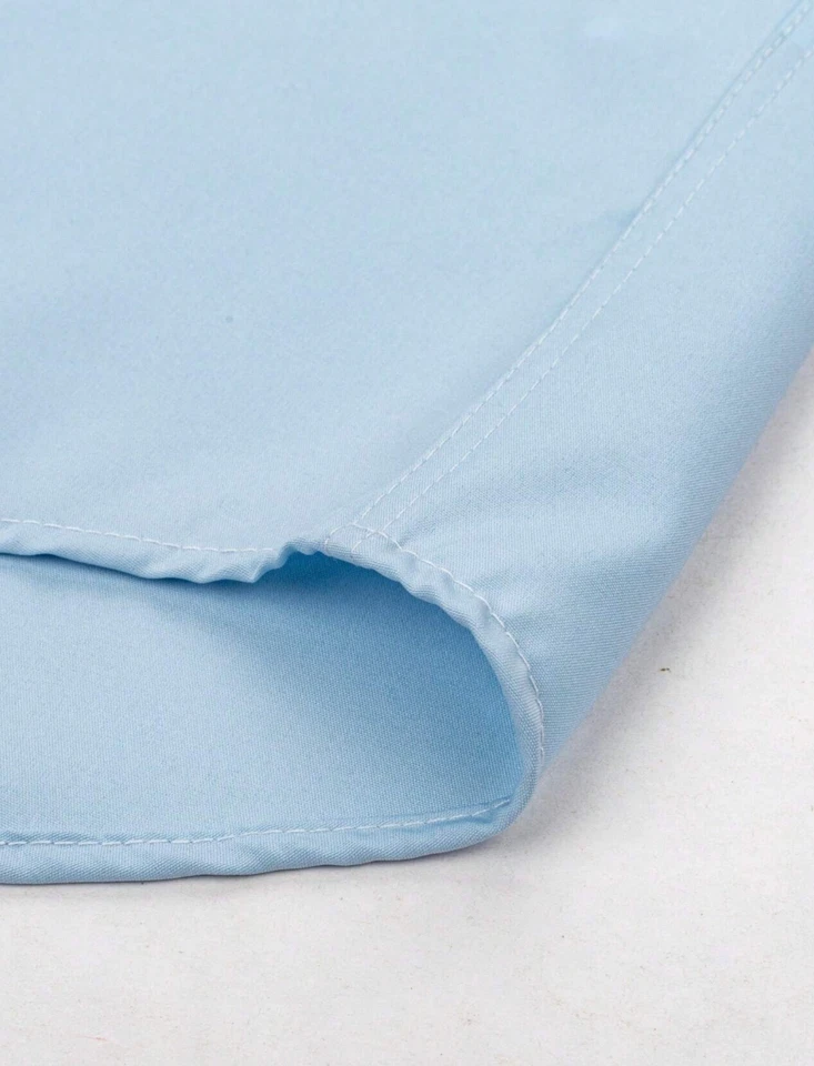 Camisas de Hombre Ropa de Vestir de Moda Elegantes Formales Para Caballeros Azul Foto 3 de 4