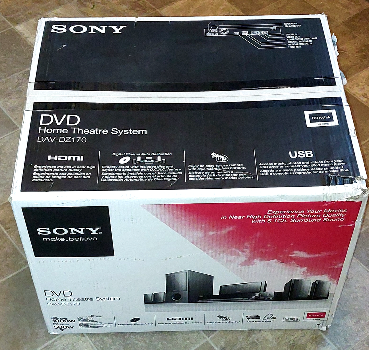 Sony DAV-DZ170 Bravia USB SACD VCD DVD HDM Home Theater System