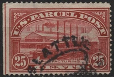 USA 1913 Q9 25c carmine rose manufacturing parcel post stamp
