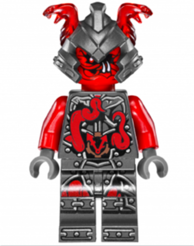 LEGO NINJAGO SLACKJAW MINIFIGURE FROM 70621 w/HAMMER THE HANDS OF
