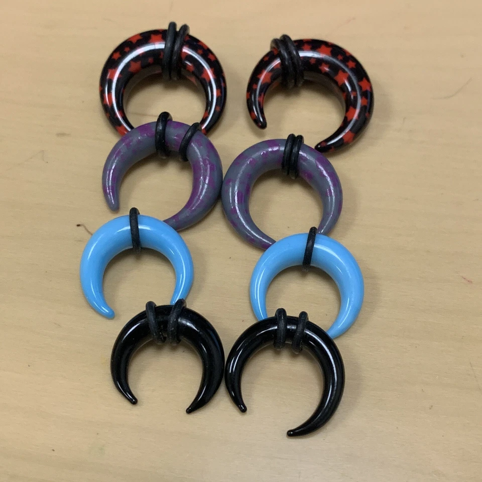 Lote Mixto De 36 Medidores De Enchufe Pinzadores Cuerno Espiral Enchufe Cónico Nariz Ombligo Foto 2 de 4