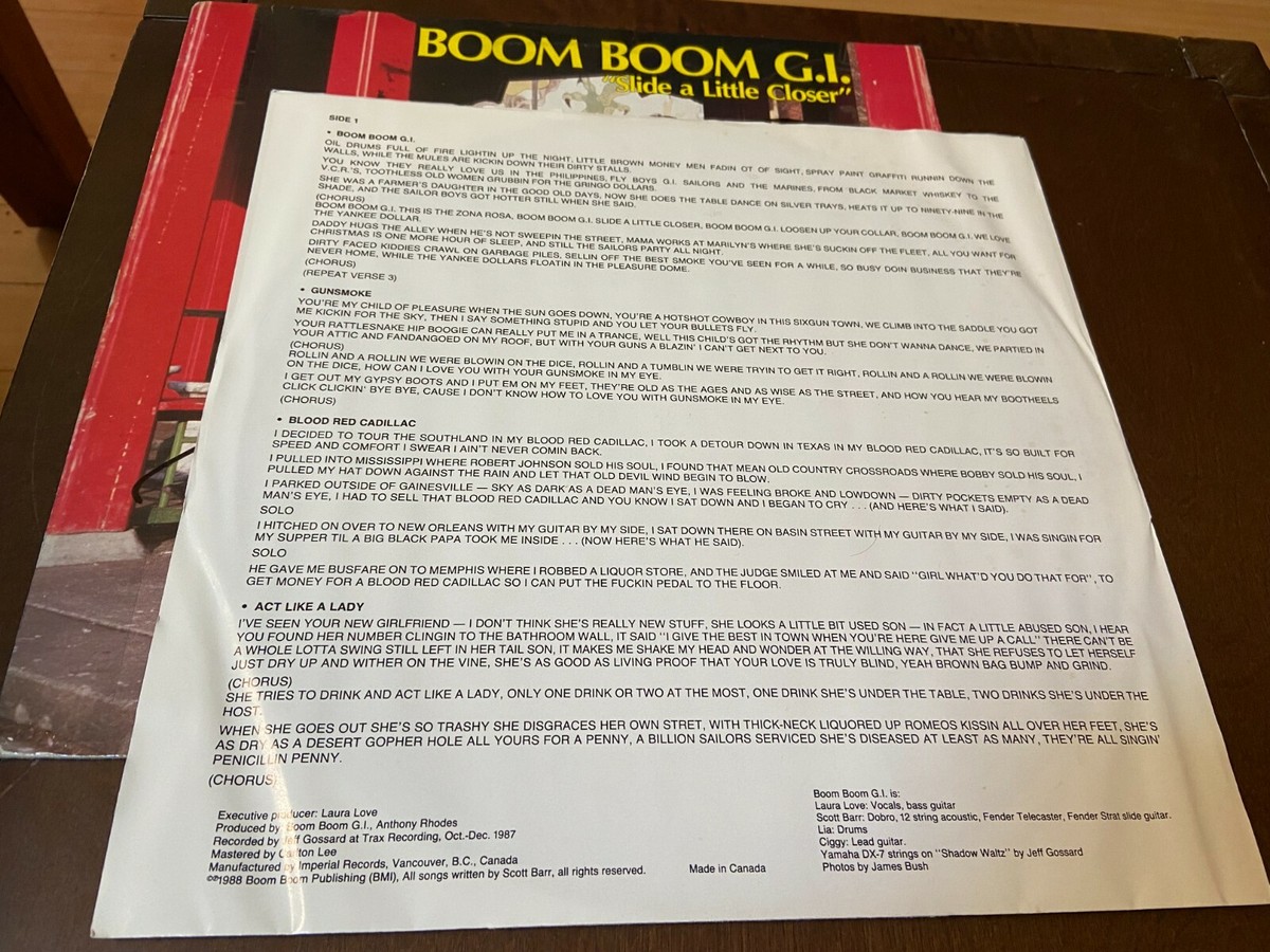Boom Boom G.I.~Slide a Little Closer~EX~CANADA~INNER~Private Boom Boom G.I.~Slide a Little Closer~EX~CANADA~INNER~Private