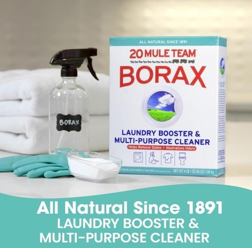 20 MULE TEAM Laundry Detergent All Natural Booster Multi Cleaner-65Oz Pack of 4- - Picture 2 of 7