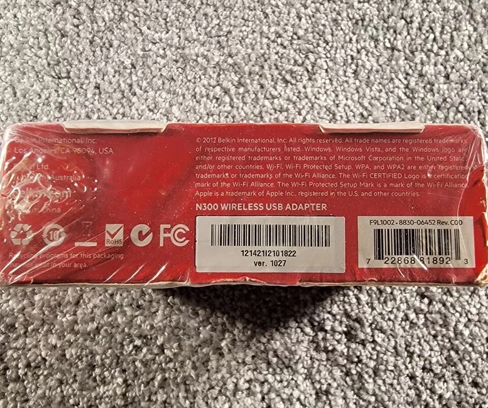 NEW Belkin N300 High Performance Wireless Wi-Fi USB Adapter   - Image 3 of 4