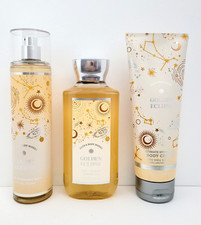 Bath  Body Works Golden Eclipse Body Mist Shower Gel  Body Cream Set of 3 New
