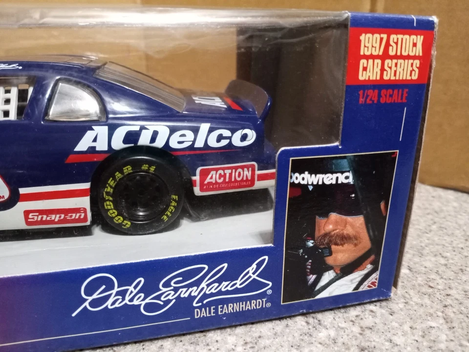 Dale Earnhardt #3 AC/DELCO vehículo azul CÍRCULO DEL GANADOR 1997 SERIE DE AUTOS DE STOCK Foto 3 de 4