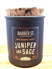 Zippo Brand ~ Barber St. Candle Company ~ Juniper & Sage ~ Wooden Wick Candle 