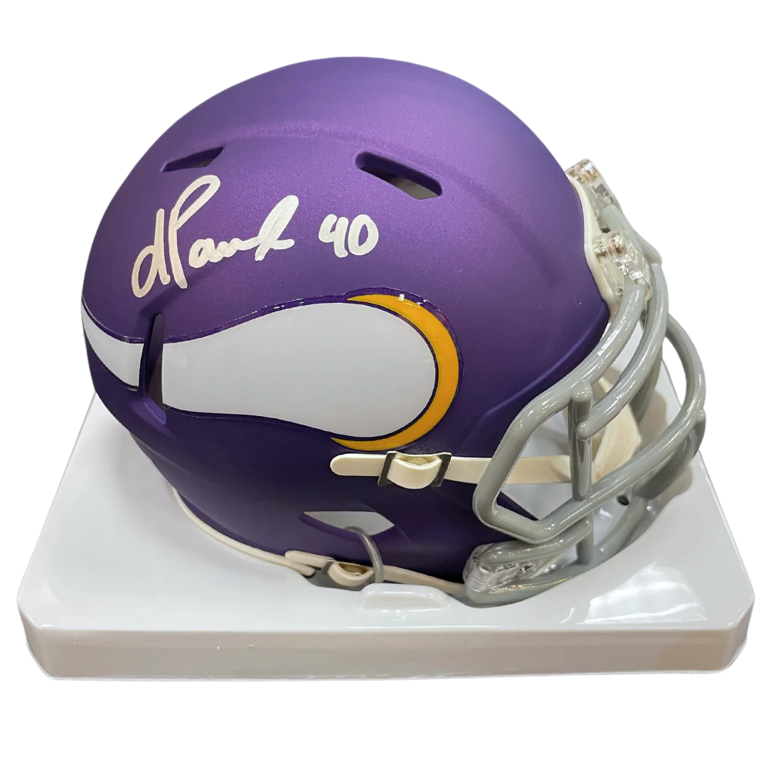 Ivan Pace Jr. Autographed Minnesota Vikings Classic Mini Helmet