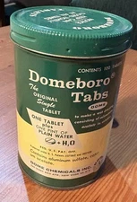 Vintage Domeboro Tabs Tin - Dome