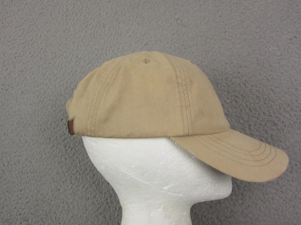 复古 Abercrombie & Fitch 帽子棕色男式均码绑带标志爸爸帽子 — 第 2/4 张图片