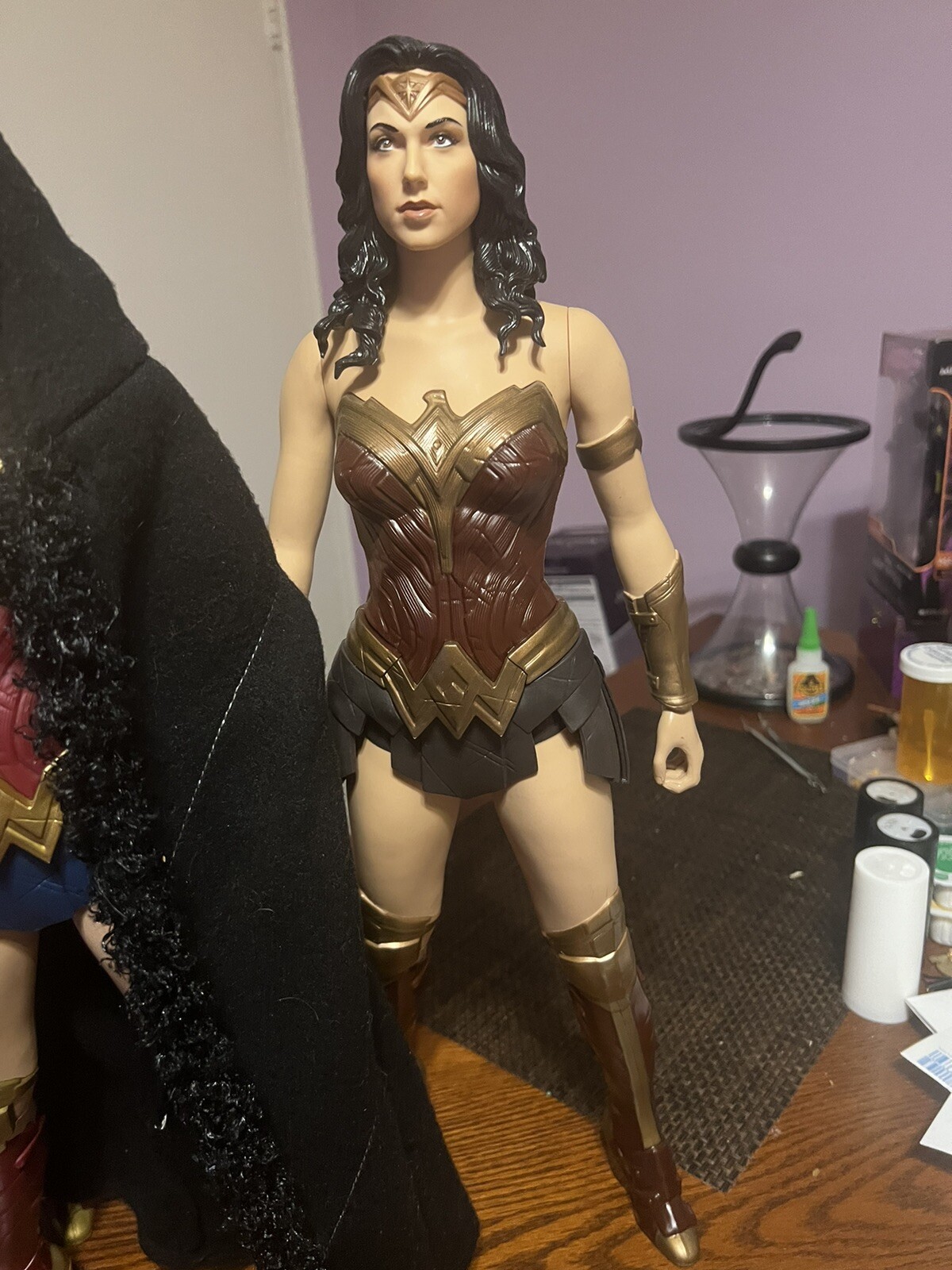 DC Wonder Woman 18 Inch Big Figs 3 FIGURE LOT Batman V Superman Cloak Theatrical