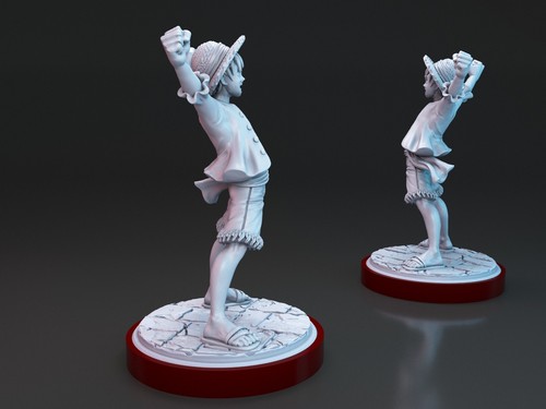 Luffy and Nami anime miniature for Tabletop, boardgames, dioramas... - Imagen 18 de 29