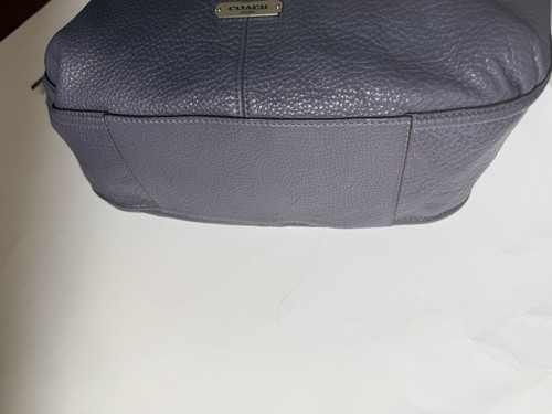 NWOT Coach Avery Purple Pebbled Leather Hobo Shoulder Bag Purse Handbag - Picture 8 of 11