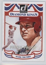 2014 Panini Donruss Diamond Kings Press Proof Silver /199 Mark Trumbo #214 0b2