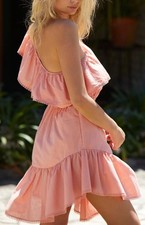 Free People Lovers Lane One Shoulder Mini Dress, Size M