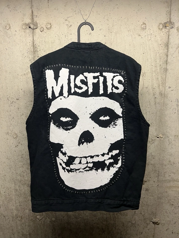 Chaleco de batalla punk rock personalizado. Misfits!! Foto 3 de 4