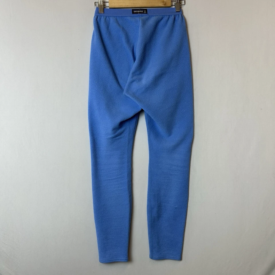 Patagonia Capilene Pants Womens Small Blue Fleece Leggings Warm Pull On - Image 2 of 4