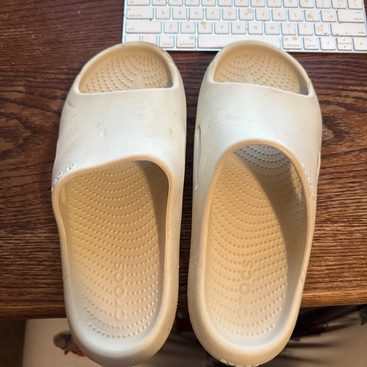CROCS MEN\'S WHITE SLIDES SIZE 11 Amazon.com | Crocs Unisex Adult Crocband 2 Slide Sandals  main image 4