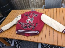 HEWITT MFG Varsity Jacket Wrestling jacket Wool Distressed Vtg 60s 70s Boxy Crop